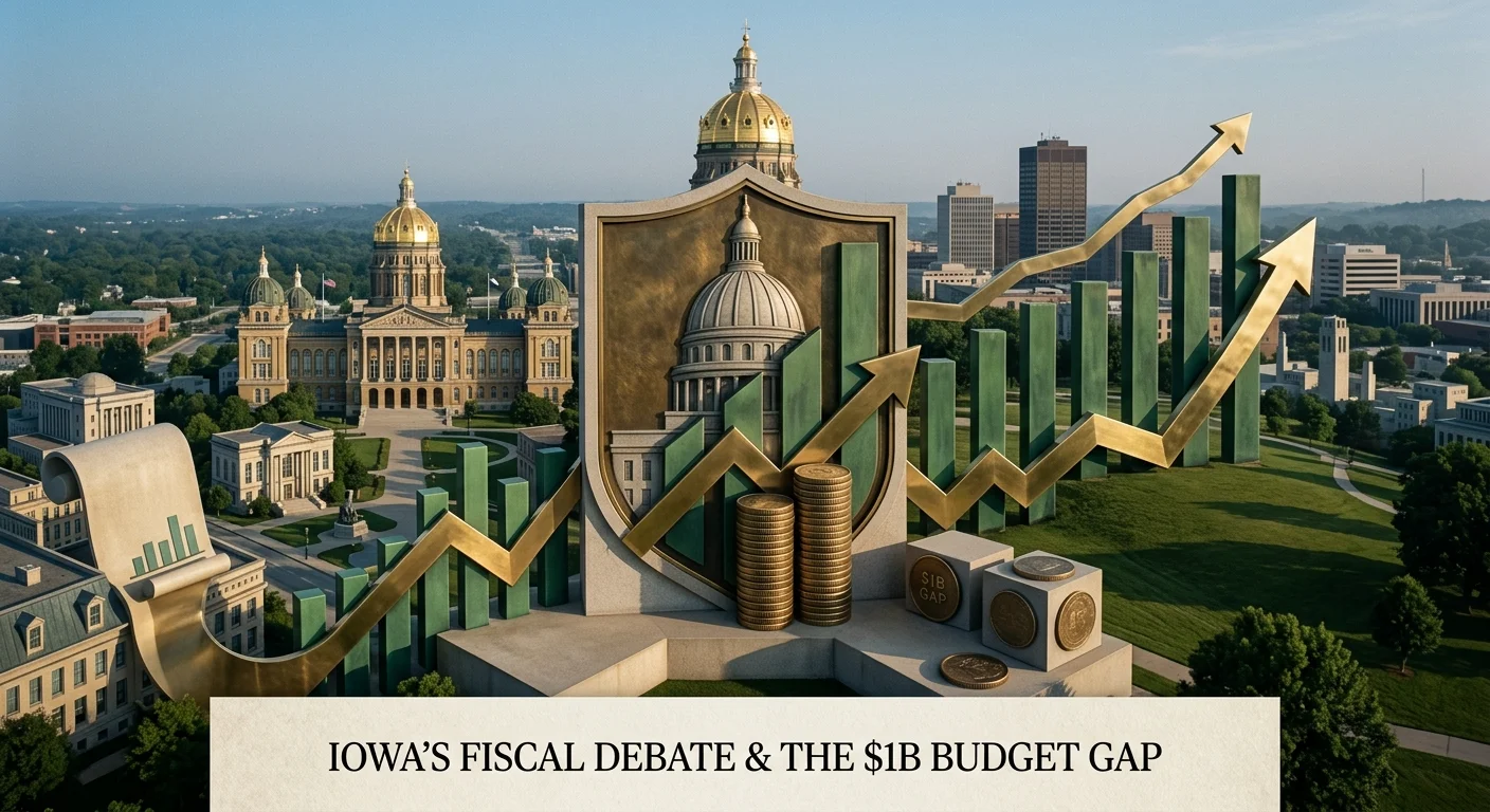 GOP Fiscal Strategy in Iowa Triggers Budget Debates Amid $1B Revenue Gap