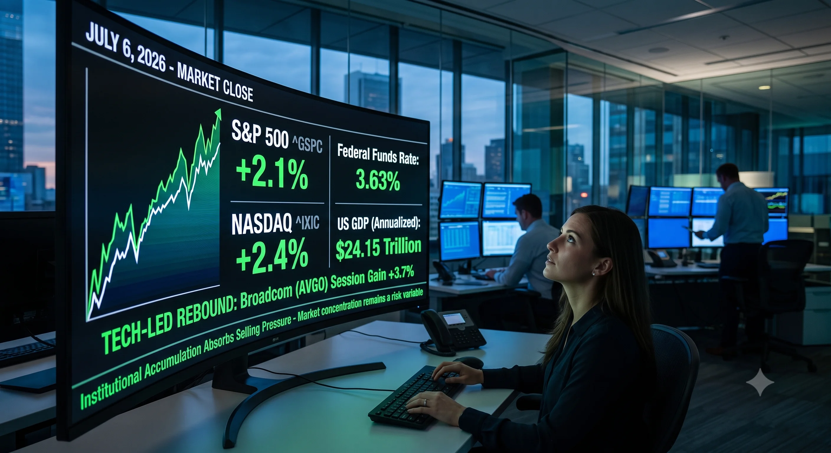 S&P 500 and Nasdaq Close Sharply Higher as Broadcom Rallies